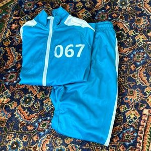 Squid games halloween costume - number 67 size medium